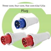 6h防爆连接器公母头套装 63A 125A IP67防水工业插头插座3芯4心5孔