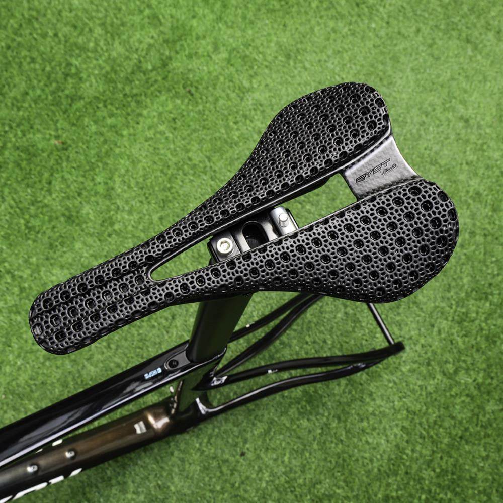 RYET自行车3D打印坐垫 公路山地瓜车碳纤维中空座包超轻碳轨座鞍