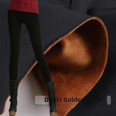 秋冬志工羊毛覆合面料超软起绒衬里加厚保暖打底裤面料弹力四向弹