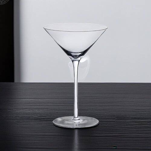 手工水晶玻璃V型高脚马天尼杯