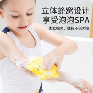卡通吸盘沐浴棉儿童搓澡巾宝宝洗澡浴擦无痛搓泥搓澡海绵擦沐浴球