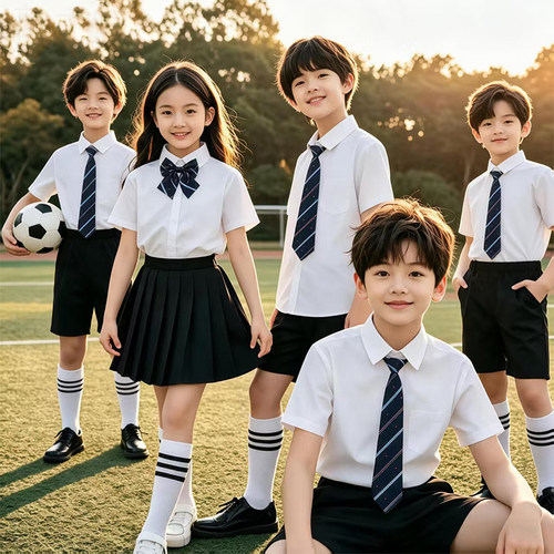 短袖小学生校服幼儿毕业合唱朗诵