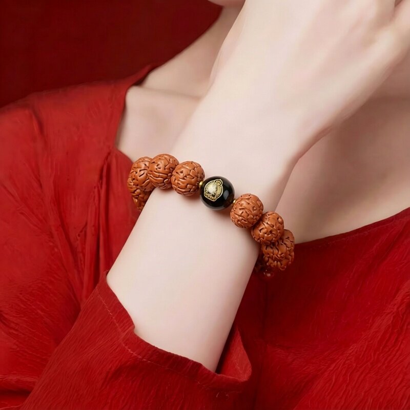 2026普陀山金刚菩提手串男女原籽文玩核桃佛珠手链手持念珠手饰