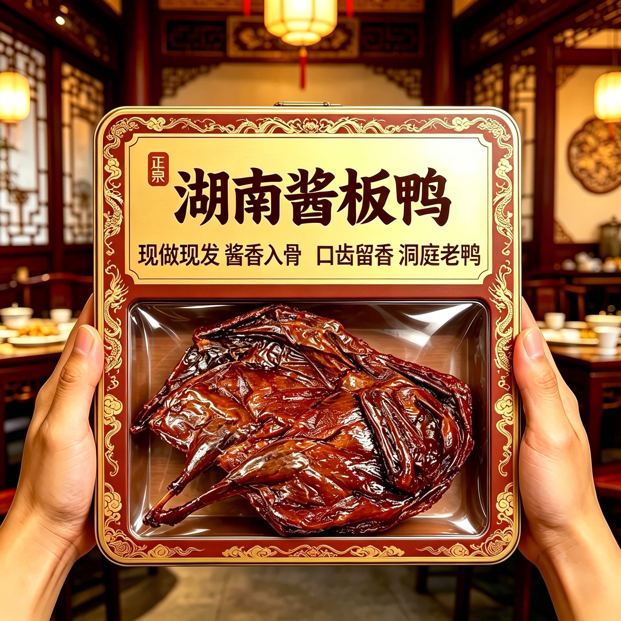 湖南酱板鸭常德特产正宗酱板鸭货长沙特色小吃下酒菜零食卤味熟食