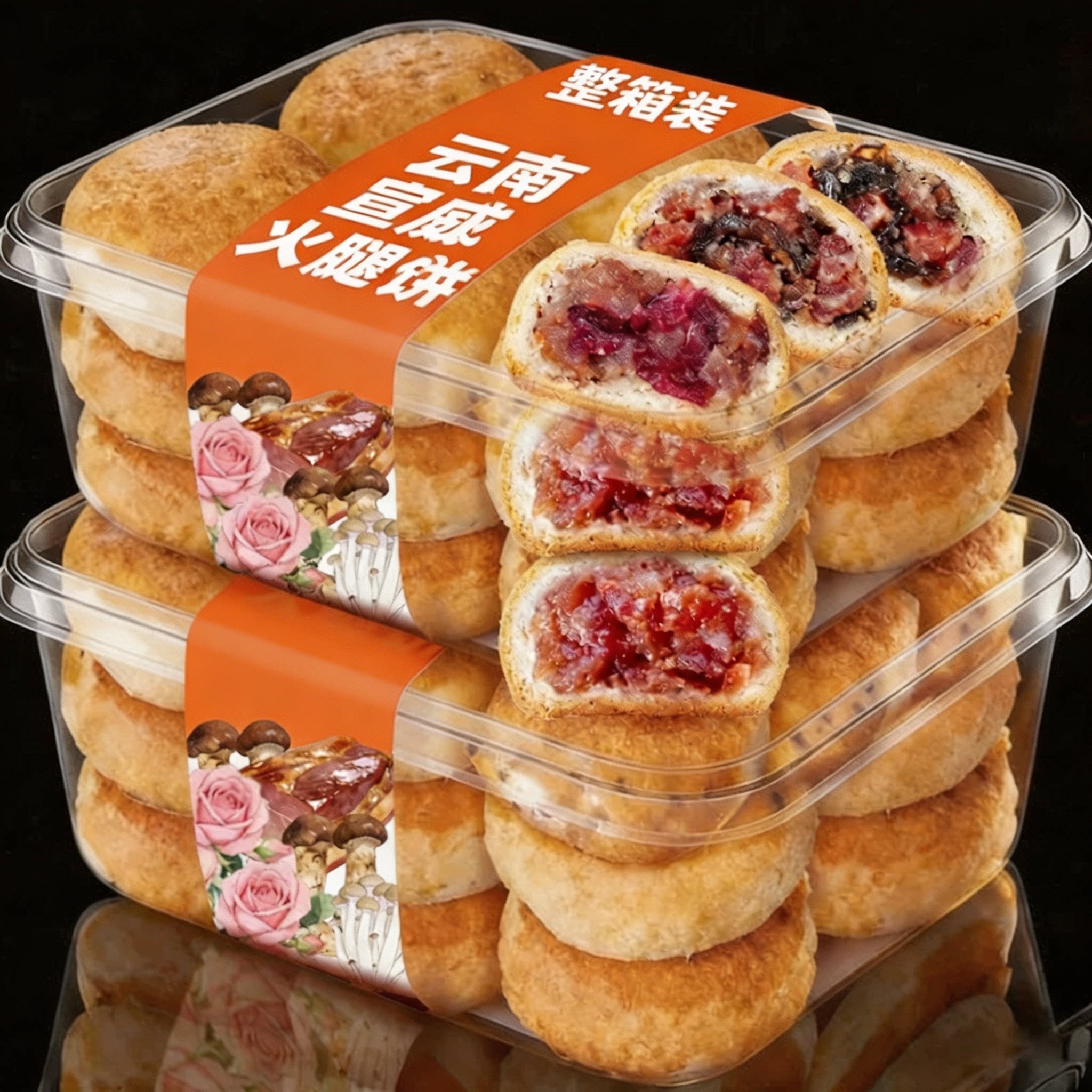 会员超市云南酥香咸鲜云腿月饼