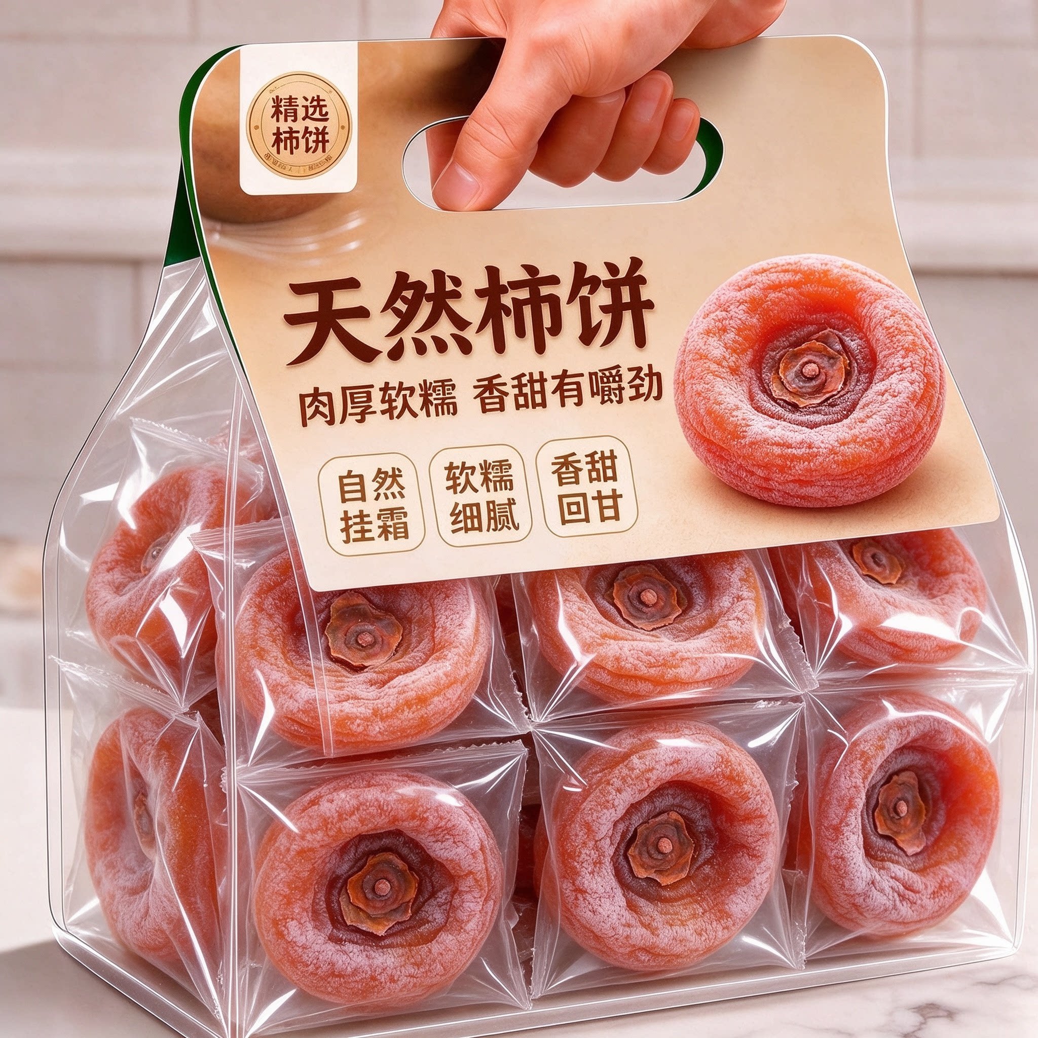 农科推荐霜降流心柿饼独立包装