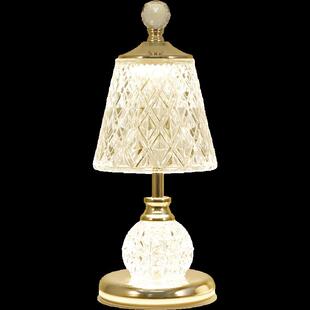 joico瑞士水晶台灯卧室轻奢充电床头灯卧室水晶台灯奢华