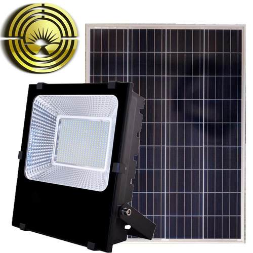 高亮太阳能50瓦100瓦家用户外照明泛光厂家庭院太阳能泛光灯