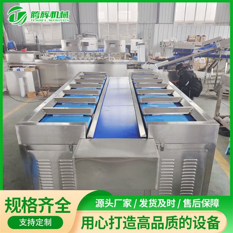 供应鱿鱼仔自动组合重量称 榴莲肉芒果重量组合称 全自动组合称