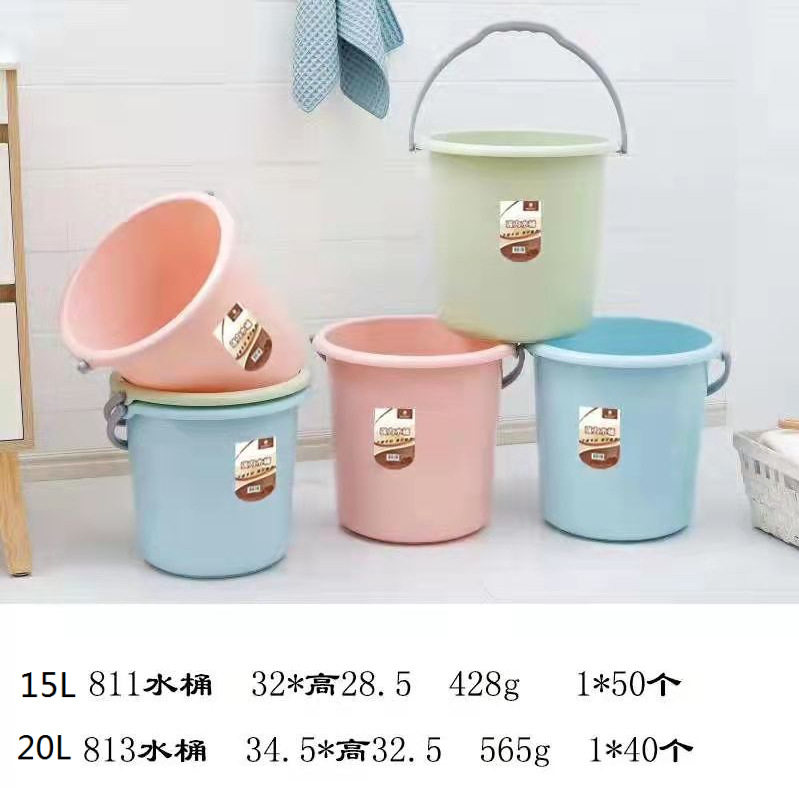 超厚塑料PP无盖水桶 15L 20L   1箱起批