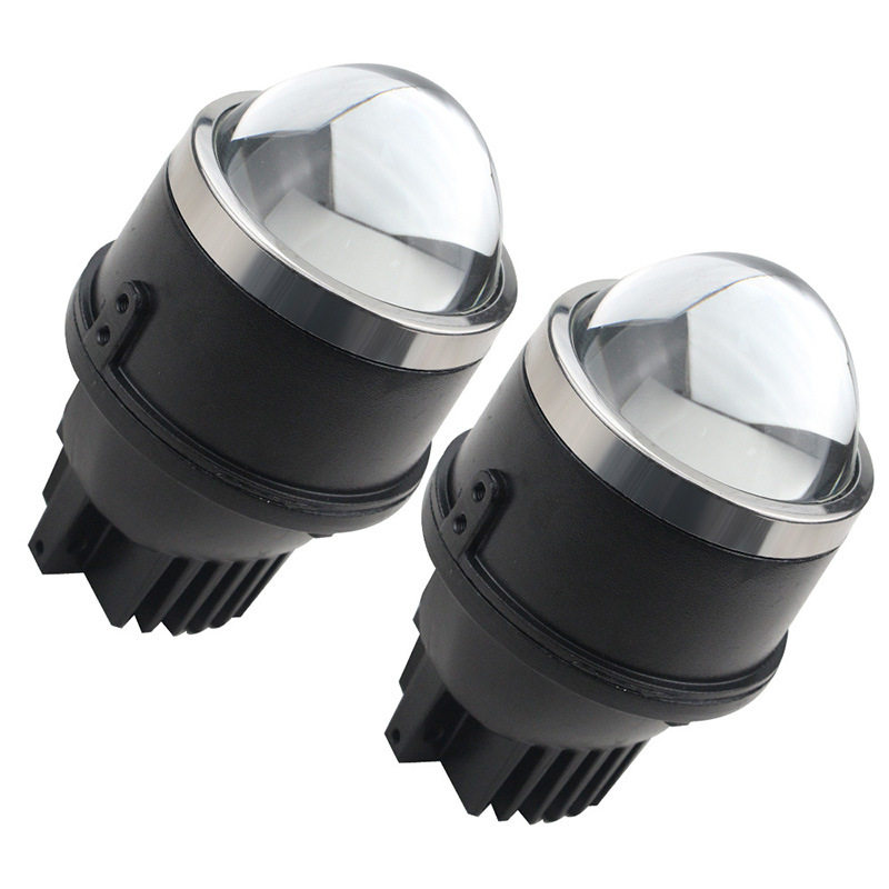 跨境汽车3寸LED双光雾灯防水大灯40W通用双光雾灯批发汽车LED雾灯