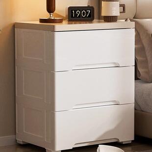 床头柜家用卧室小型简易床边收纳柜可移动窄夹缝简约置物柜子