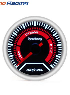 汽车改装空燃比仪表52MM赛车通用仪表淡墨镜面白光车用空燃表