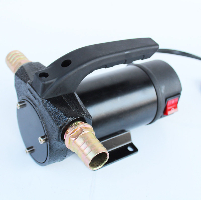12V24V直流抽油泵自吸电动油泵70升每分钟加柴油泵带滤清器燃油泵