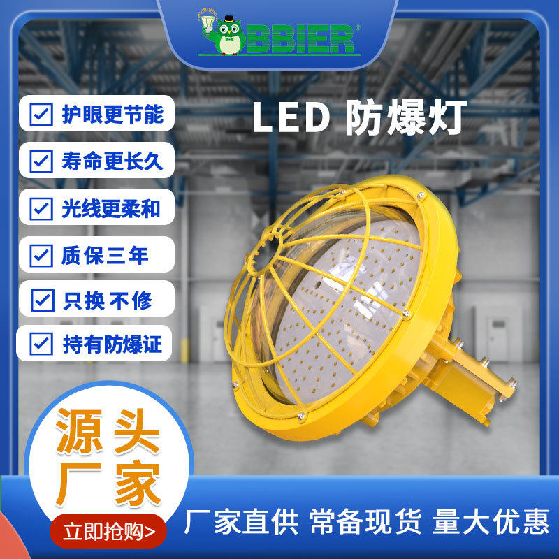 跨境led防爆灯投光灯平台灯防爆应急灯防尘防水工厂车间LED照明灯