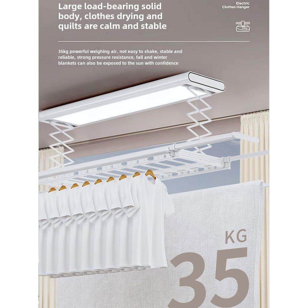 电动晾衣架遥控可调阳台智能晾衣架可伸缩家用自动晾衣机