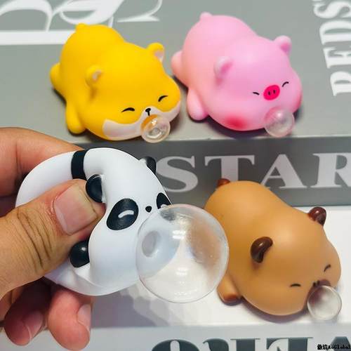 跨境爆款小鼻嘎吐泡泡捏捏乐解压网红玩具高颜值礼品减压神器批发