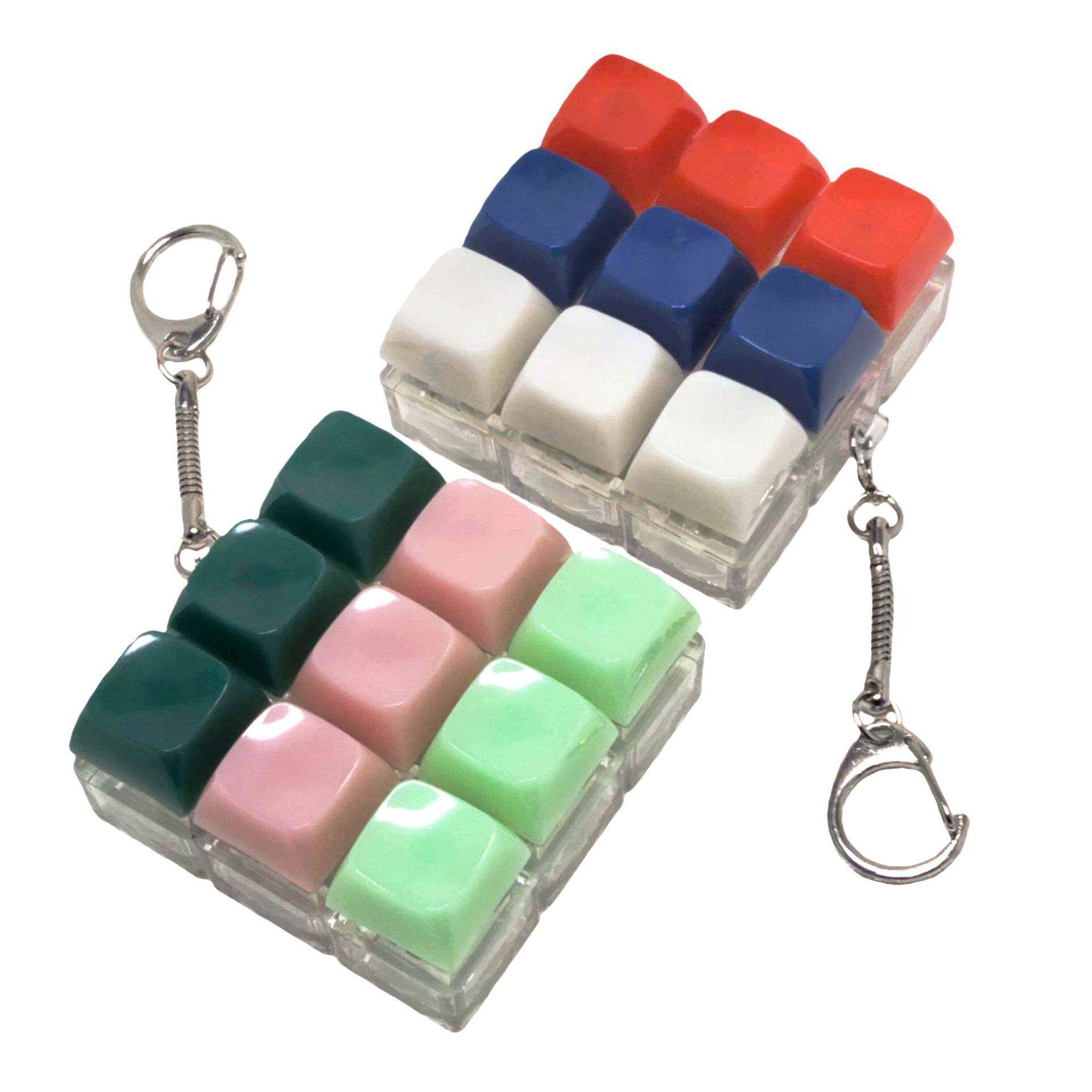 圆润玉质pc高光按键减压玩具书包挂件办公室手指小玩具机械键盘