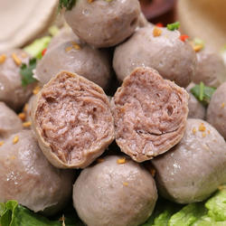 潮汕牛肉丸手工传统工艺营养健康真材实料梅州客家猪肉丸手工丸