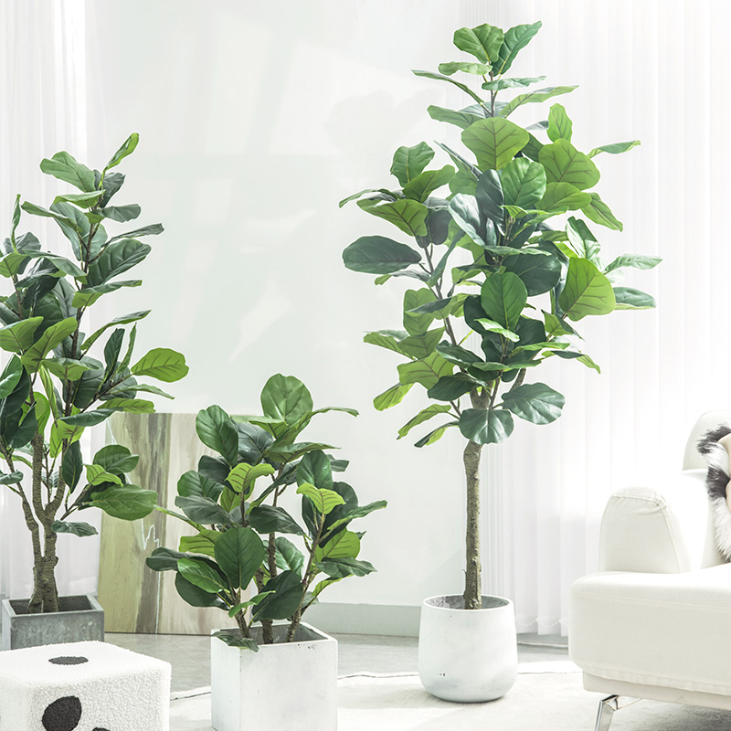 琴叶榕仿真绿植盆栽假植物装饰仿生绿植客厅大型摆件X假花树仿真