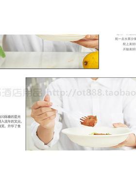 促销一次性叉子西餐叉塑料大叉子黄色蛋糕叉西餐叉水果叉包邮