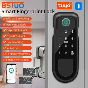Outdoor Tuya Smart Home Door Lock Double Side Fingerprint Se
