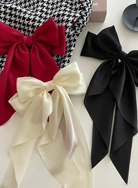 Korean Accessories Hair Clips for Women Girls Big Bowknot S