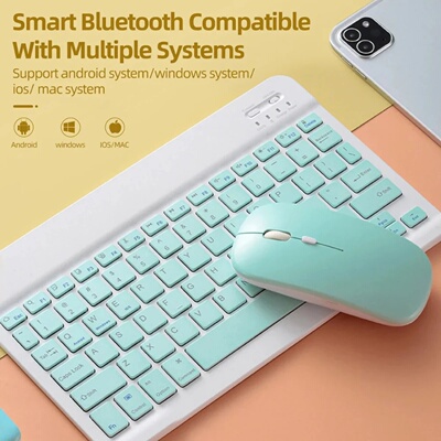 Wireless Bluetooth Mouse For iPad Samsung Huawei Lenovo Tab
