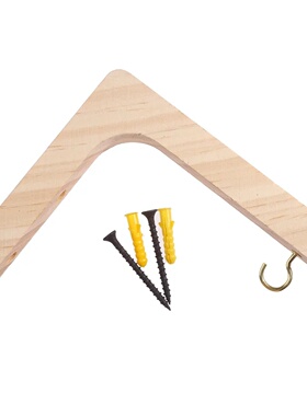 Nordic Natural Wood Wall Plant Hangers Hanging Flower Pot H