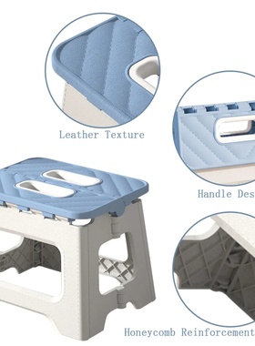 Home Folding Step Stool - Anti-Slip Surface Foot Stool with