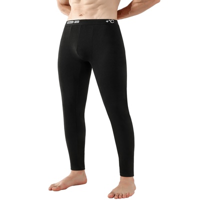 Men's thermal underwear Fleece leggings high stretch soft p