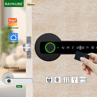 RAYKUBE M5 Tuya BLE Smart Fingerprint Door Lock Digital Elec