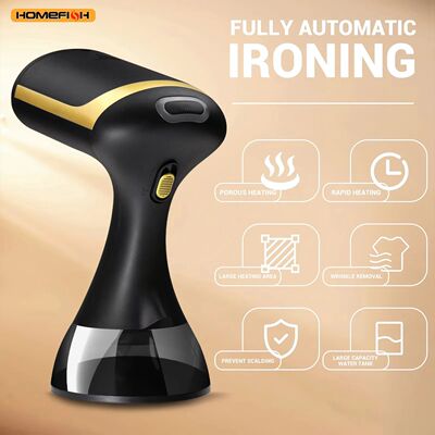 HOMEFISH 1500W Portable Handheld Ironing Machine Steam Iron