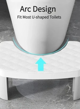 Adjustable Non-Slip Squat Stool for Toilet, Bathroom Step S