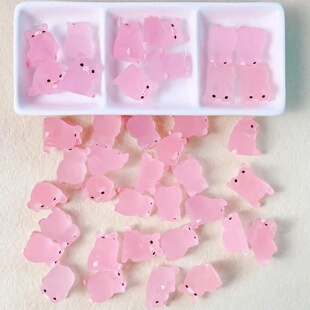 6/15/30/1Box Luminous Pig Design Glow in The Dark Creative