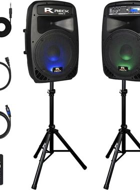 Portable 12-Inch 1000W 2-Way Bluetooth PA Speaker System wit