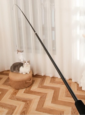 Extended telescopic cat stick 1.8m extra long fishing rod r