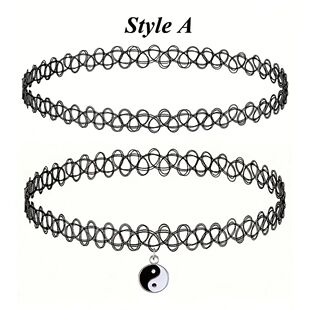 Retro Necklace Set, 90s Accessories, Ladies, Teenagers, Girl