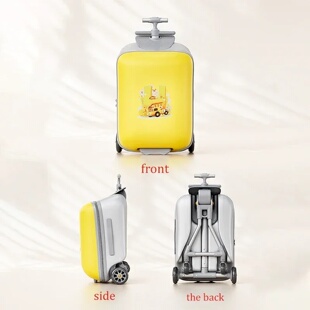 Kids Travel Trolley Suitcase Children Luggage Pulling Cart