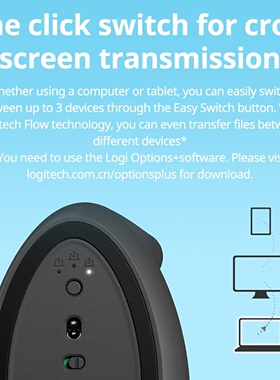 Logitech Lift Vertical Mouse  Ergonomic Wireless With Silen