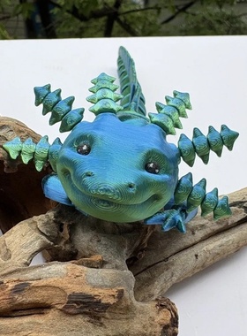 3D Printed Salamandrid Toys Fine-tailed Multi-jointed Movab