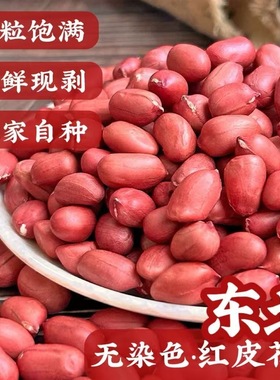 2025红衣花生米当季6斤红皮花生农家四粒红精选花生米五谷杂粮
