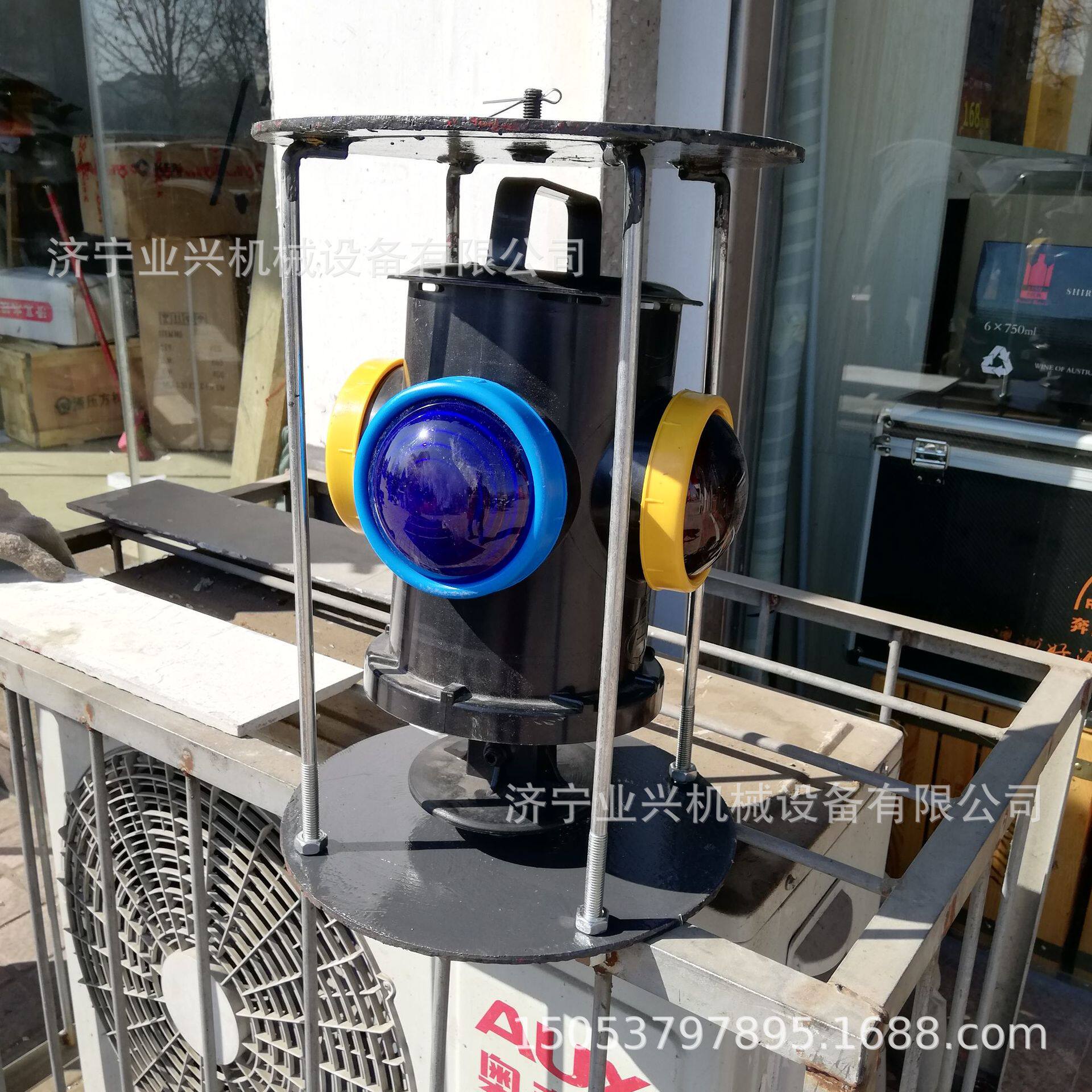 铁路太阳能信号灯转辙机标志灯蓝黄铁道线路表示器