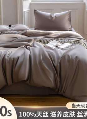 LF级100支奥地利兰精天丝夏季床四件套冰丝夏凉被套床笠床单真丝