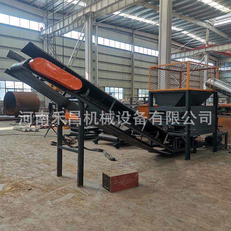 小型易拉罐挤扁生产线饮料瓶压片设备自动上料铝罐压片机