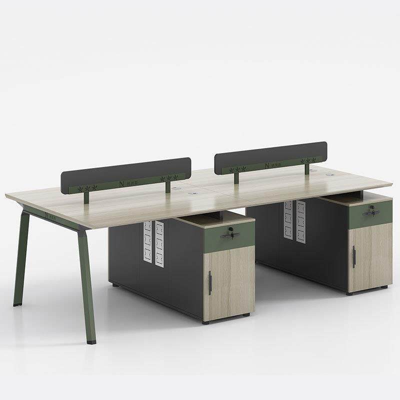 职员办公桌四人位简约现代1.2/1.4M写字楼办公室双单人员工位卡座