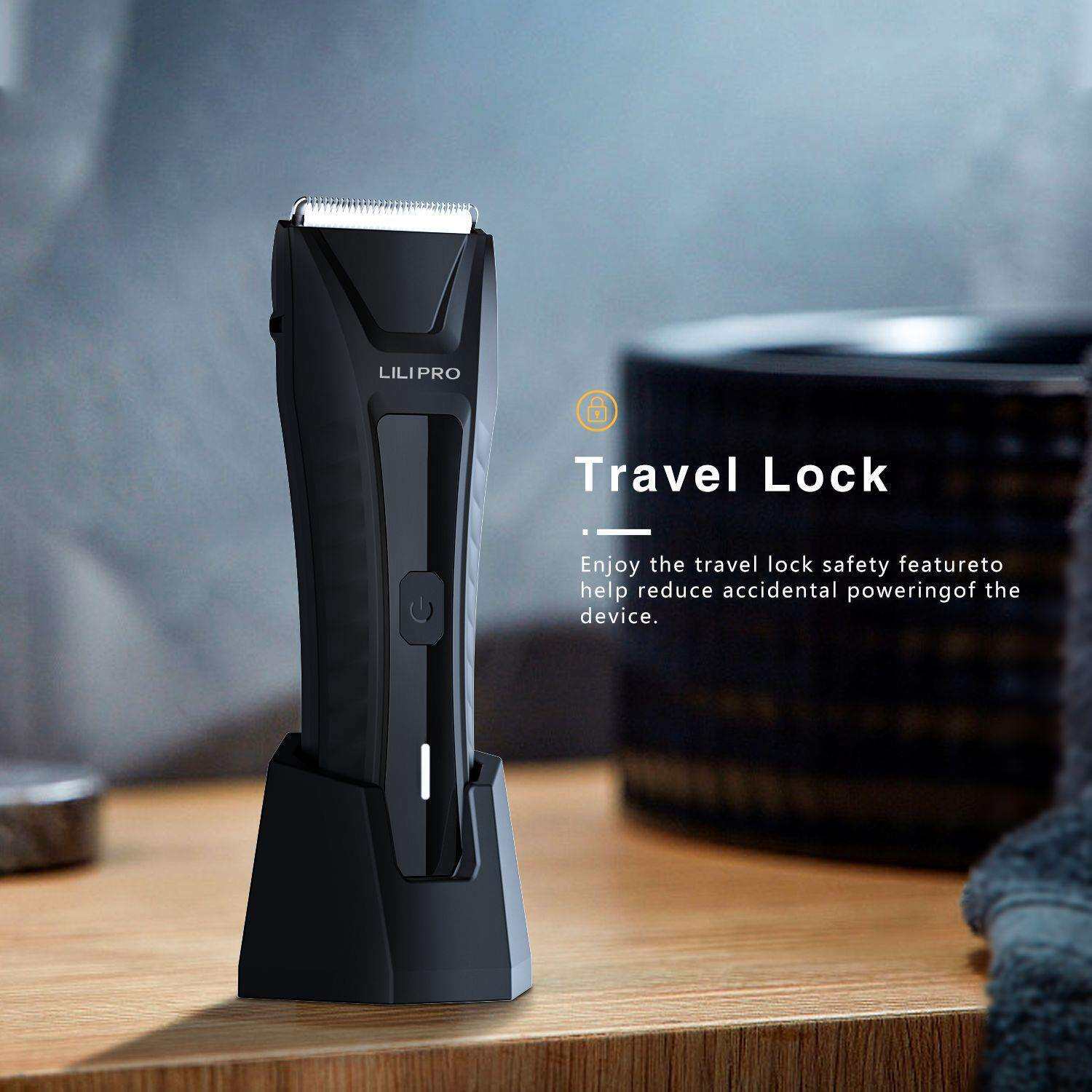 LILIPRO现货男士体毛剪私密部脱毛剃毛剪防水电动理发器