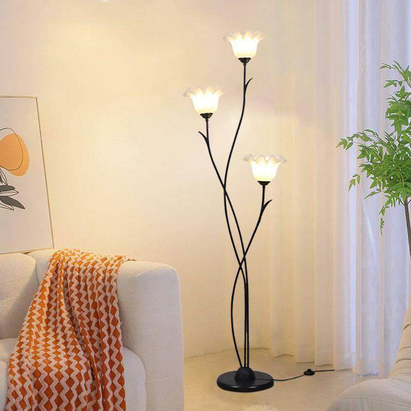 现代简约艺术落地灯茶几客厅立式餐厅网红超亮北欧遥控卧室床头灯