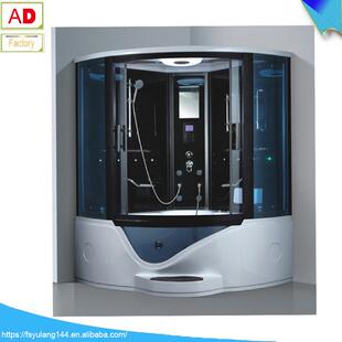 扇形双人蒸汽房整体淋浴房带浴缸脚踏板封闭玻璃浴室