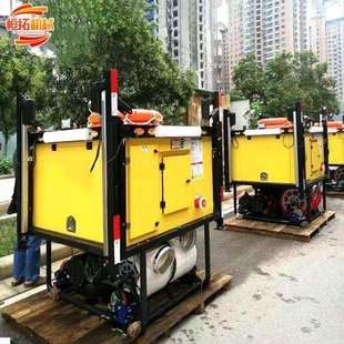排水方舱高机动柴油应急照明排水泵车自动升降式排涝方舱